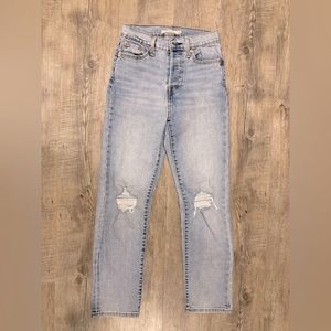 Levi's Wedgie Straight Light Wash Jeans